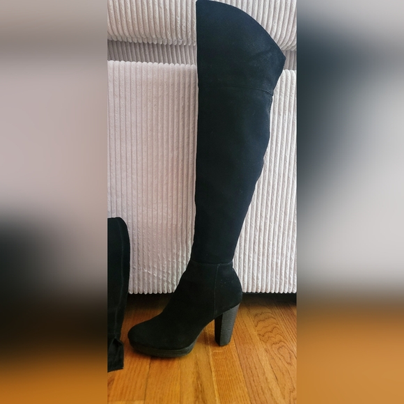 Nine west gorgeous black boots over the knee sz 7.5M - Picture 7 of 8